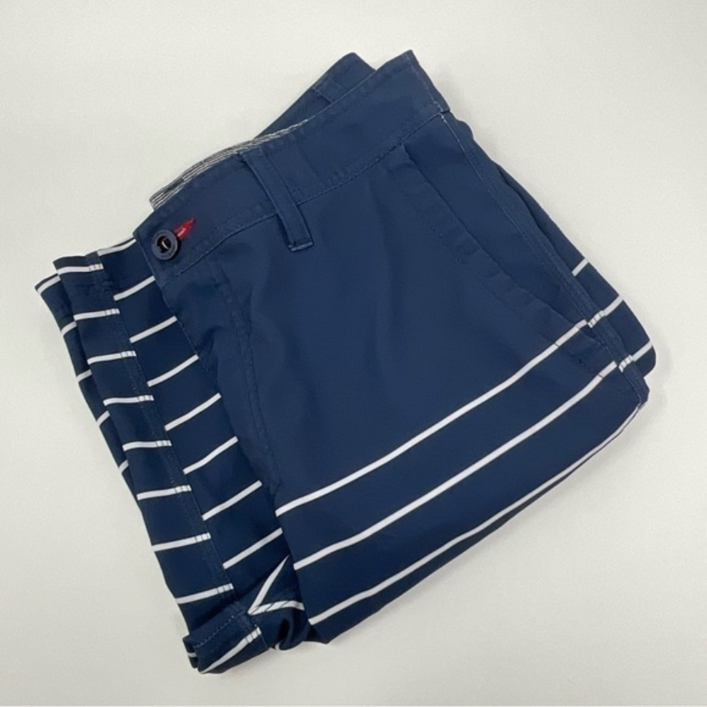 Mens O’Neil Hybrid Stretch Boardshorts Blue and White Size28 D9